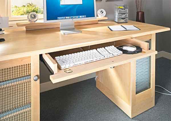 computer desk keyboard drawer